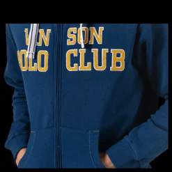 Best Vinson Polo Club Kent Sweatshirt Zip Blue Blå
