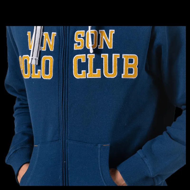 Best Vinson Polo Club Kent Sweatshirt Zip Blue Blå