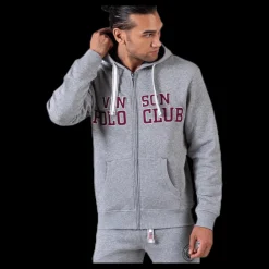 Vinson Polo Club Kent Sweatshirt Zip Grey Grå Hot