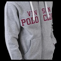 Vinson Polo Club Kent Sweatshirt Zip Grey Grå Hot