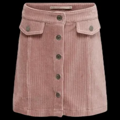 Kids Only Ketty Cord Button Skirt Pink Rosa Clearance