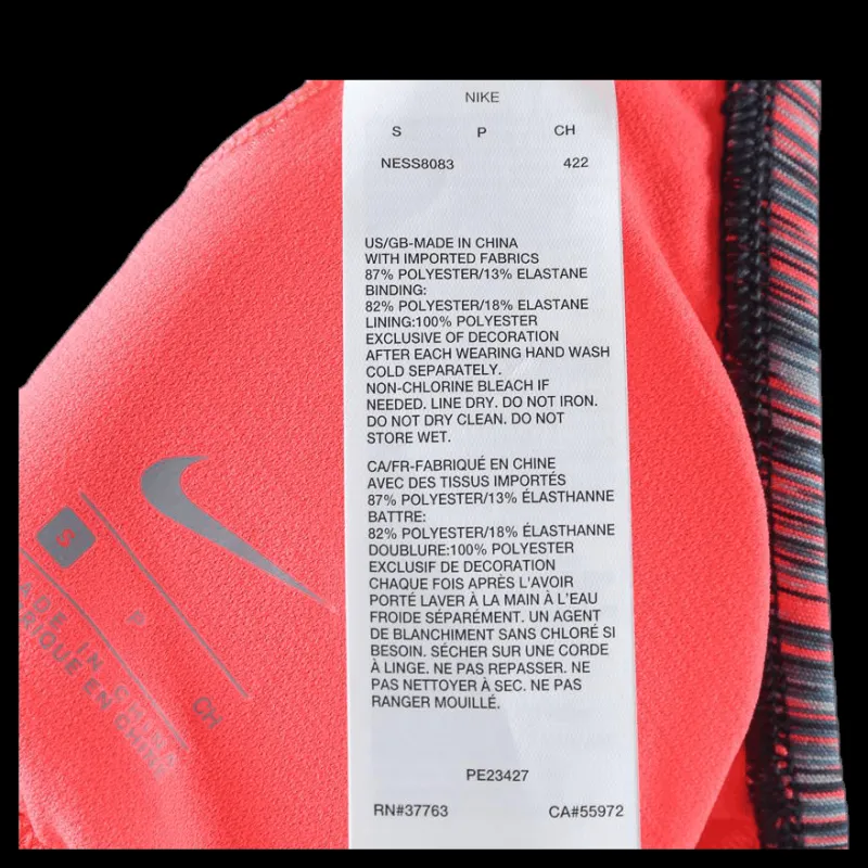 Nike Swim Keyhole Sport Top Blue Blå Clearance