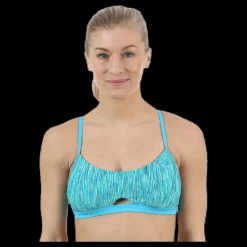 Hot Nike Swim Keyhole Sport Top Green Grön