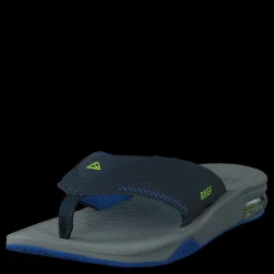 Reef Kids Fanning Navy/lime Blå Clearance