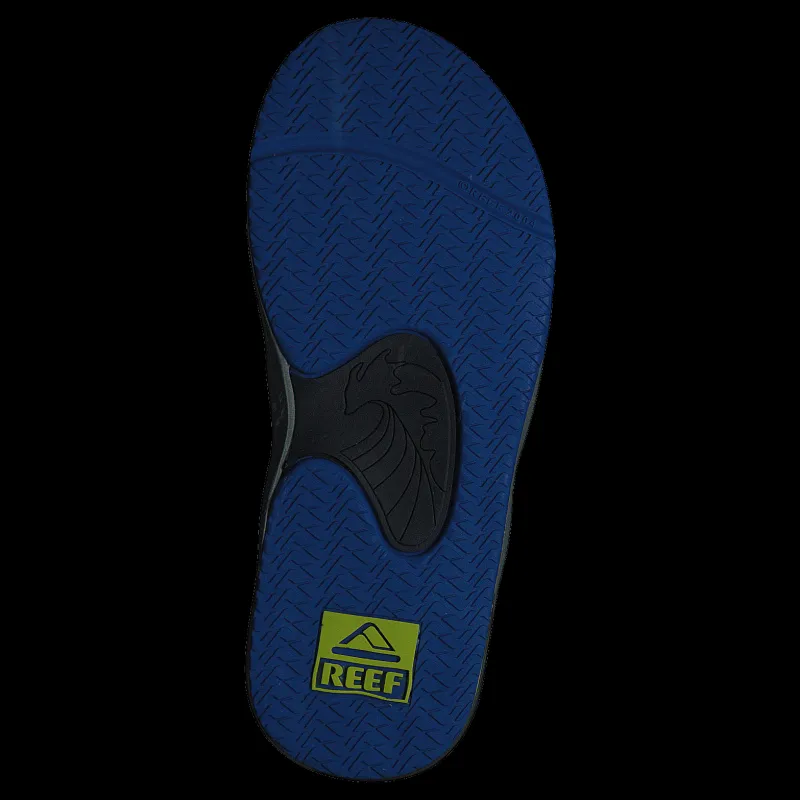 Reef Kids Fanning Navy/lime Blå Clearance