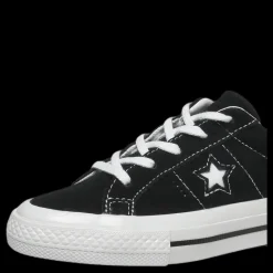 Converse Kids One Star Ox Black Svart Clearance