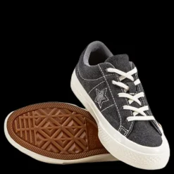 Clearance Converse Kids One Star Sneakers Black Svart