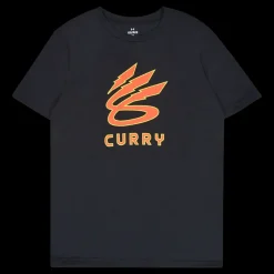 Online Under Armour KIDS UA CURRY LIGHTNING LOGO SS Svart