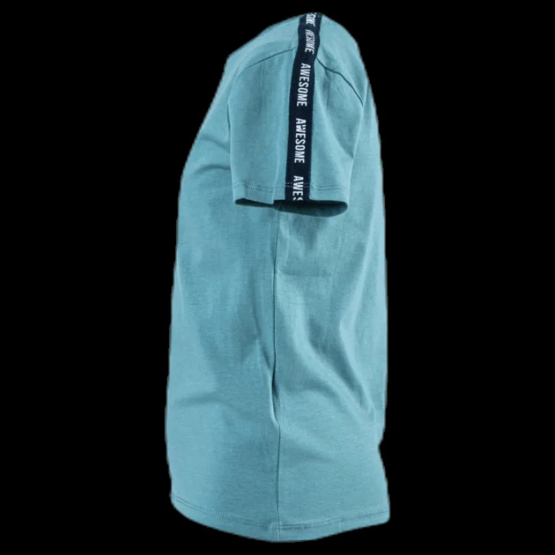 Name It Kito Ss Top Blue Svart Outlet
