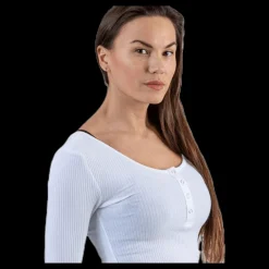 Pieces Kitte Ls Top White Vit Outlet