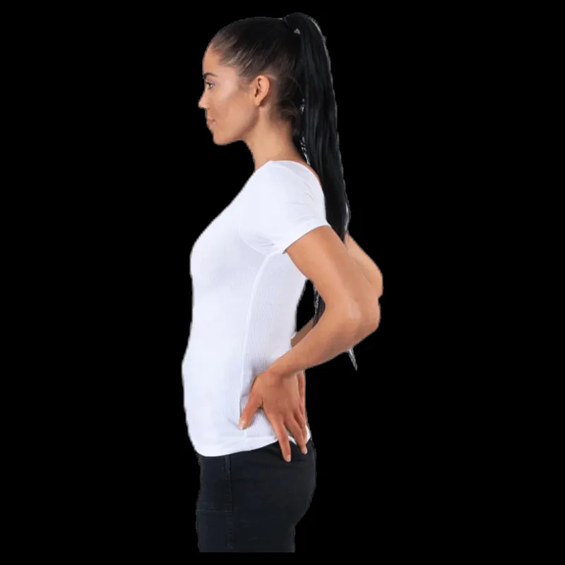 Outlet Pieces Kitte Ss Top White Vit