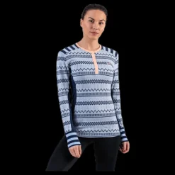 Kari Traa Åkle Long Sleeve Shirt Blue Blå Clearance
