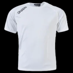 Kappa Kombat Shirt S/S Veneto White Vit Best