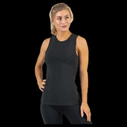 BLACC Koray Rib Tank Black Svart Sale