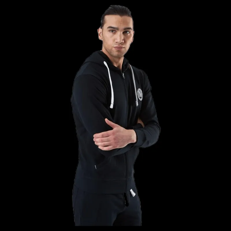 Vinson Polo Club Krew Sweatshirt Full Zip Black Svart Clearance