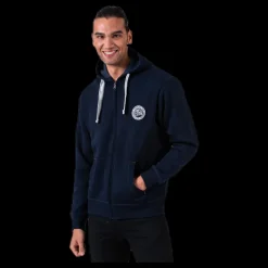 Sale Vinson Polo Club Krew Sweatshirt Full Zip Blue Blå