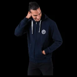 Sale Vinson Polo Club Krew Sweatshirt Full Zip Blue Blå