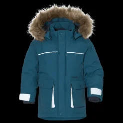 Didriksons Kure Kids Parka 5 Blue Blå Outlet