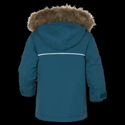 Didriksons Kure Kids Parka 5 Blue Blå Outlet