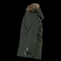 Didriksons Kure Kids Parka 4 Deep Green Grön New