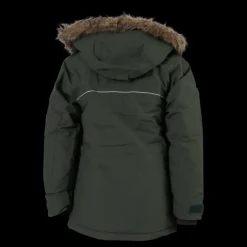 Didriksons Kure Kids Parka 4 Deep Green Grön New