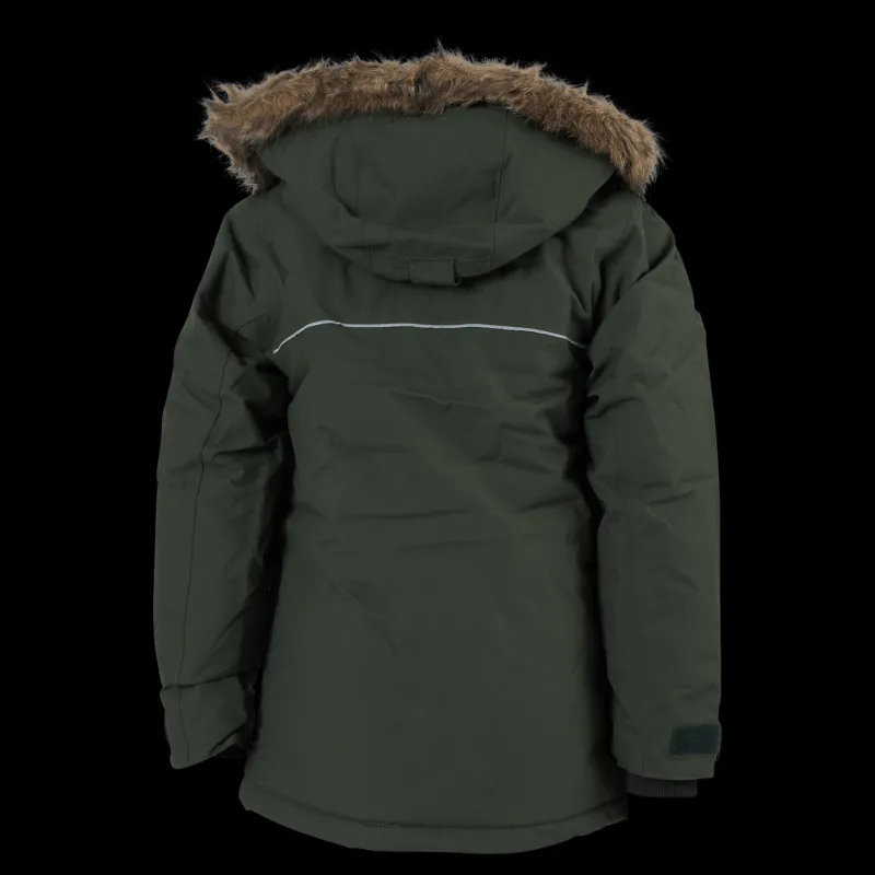 Didriksons Kure Kids Parka 4 Deep Green Grön New