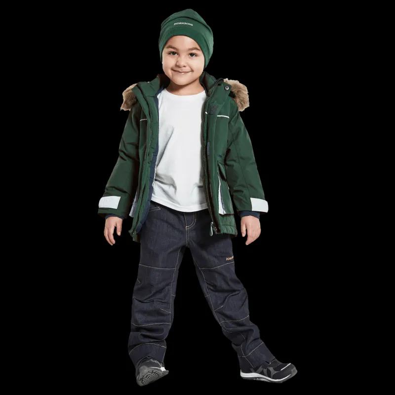Didriksons Kure Kids Parka 5 Green Grön Online