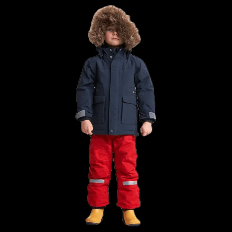 Didriksons Kure Kid's Parka Blue Blå Best