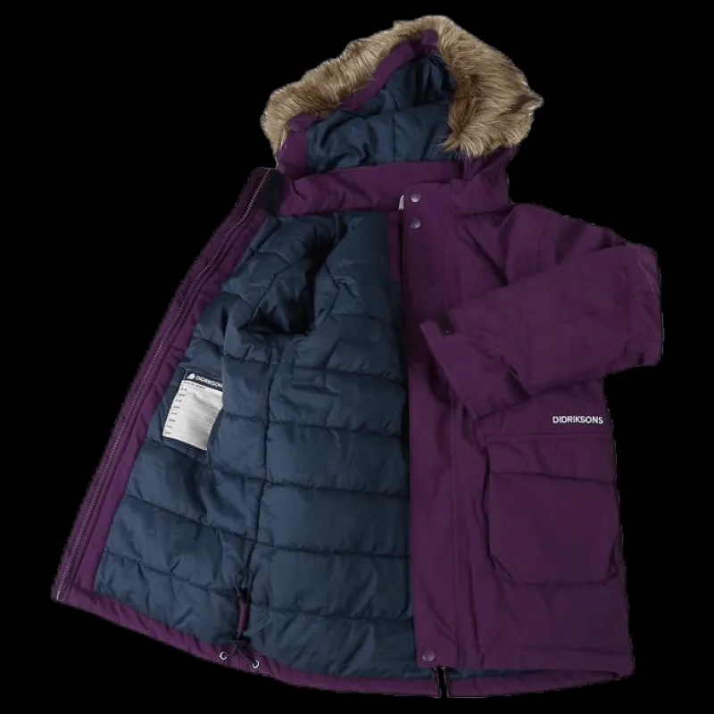 New Didriksons Kure Kid's Parka Purple Lila