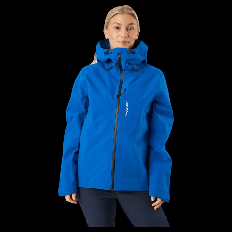 Didriksons Kya Wns Jkt 2 Blue Blå Outlet
