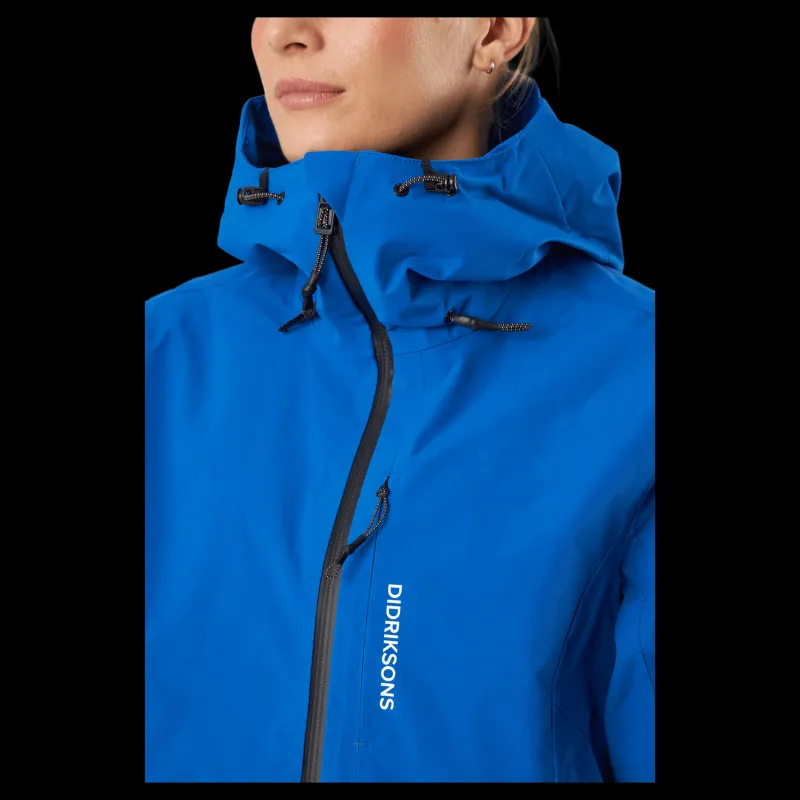 Didriksons Kya Wns Jkt 2 Blue Blå Outlet