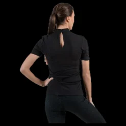 Pieces Kylie Ss T-Neck Top Black Svart Best
