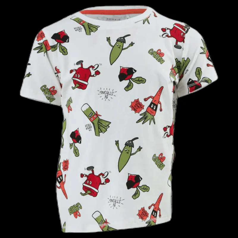 Name It Labano Ss Top White Vit Hot