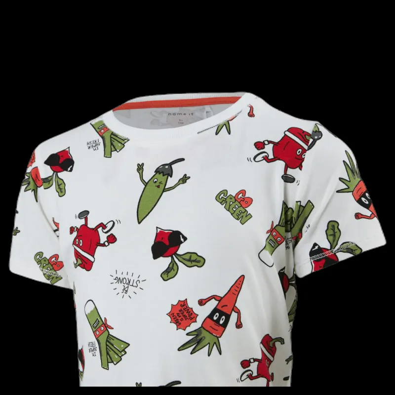 Name It Labano Ss Top White Vit Hot