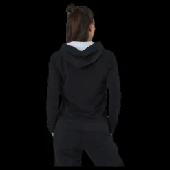 Outlet Kappa Lady Sweat Hood, Logo Zeleril White/Black Vit och Svart