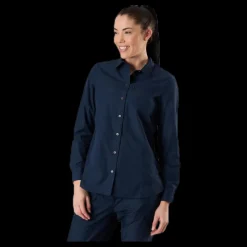 Best Jack Wolfskin Lakeside Roll-Up Shirt Blue Blå