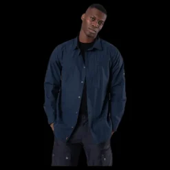 Jack Wolfskin Lakeside Roll-Up Shirt Blue Blå New