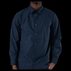 Jack Wolfskin Lakeside Roll-Up Shirt Blue Blå New