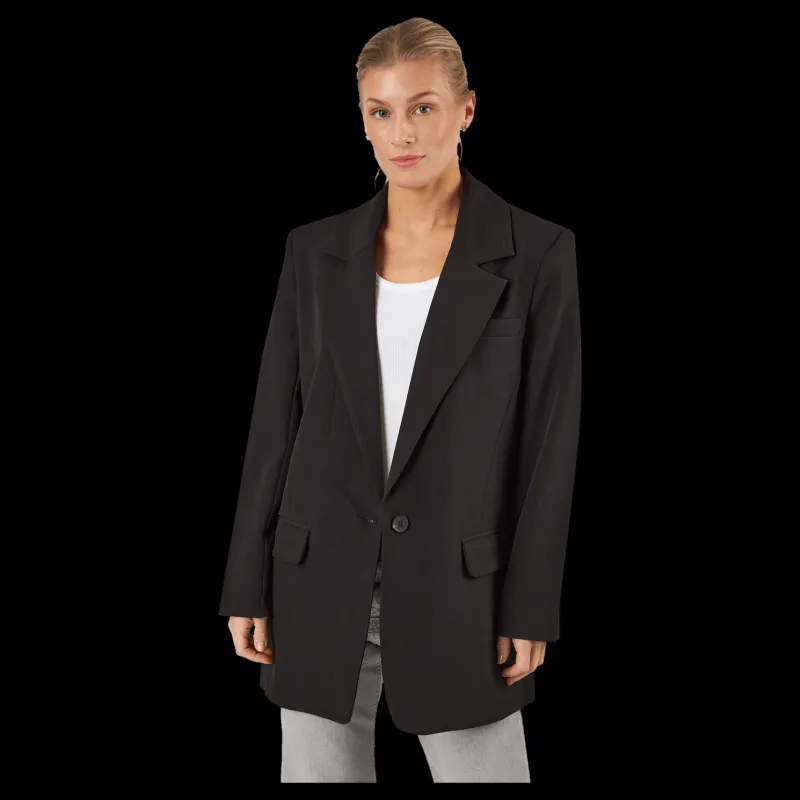 Hot Only Lana-berry Long Sleeve Blazer Black