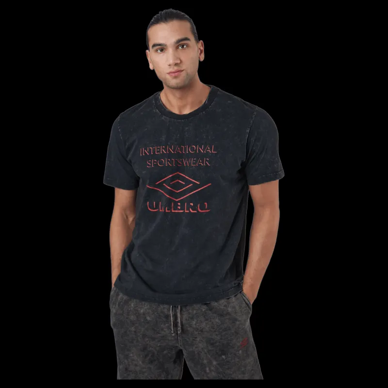 Umbro Large Logo Tee Black Svart Sale