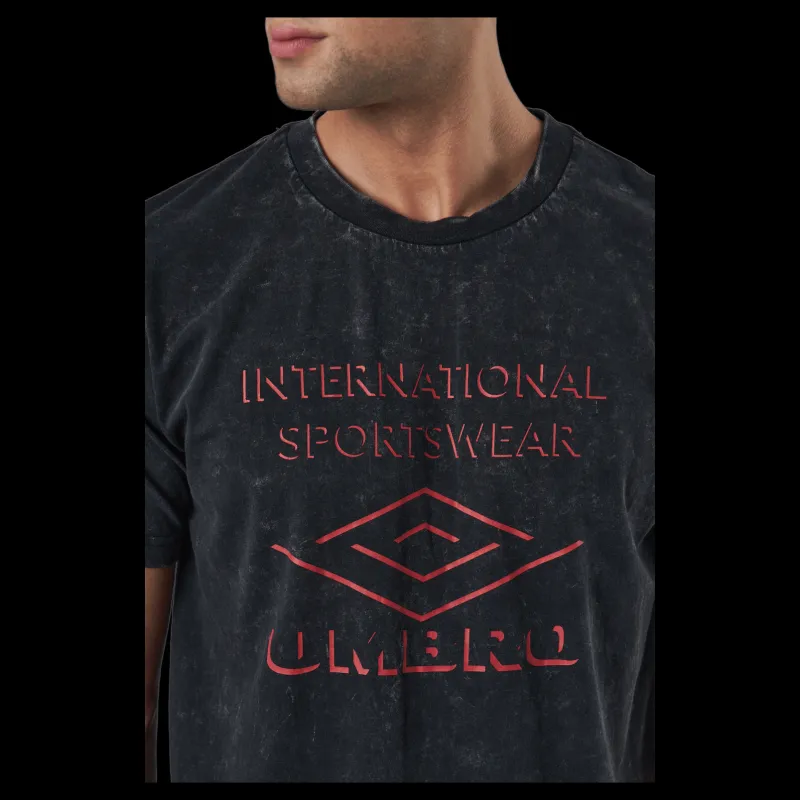 Umbro Large Logo Tee Black Svart Sale