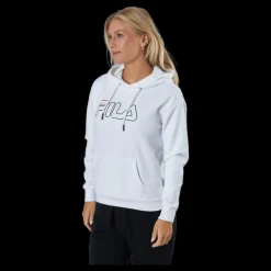 Fila Larkin Hoody Bright White Vit Sale