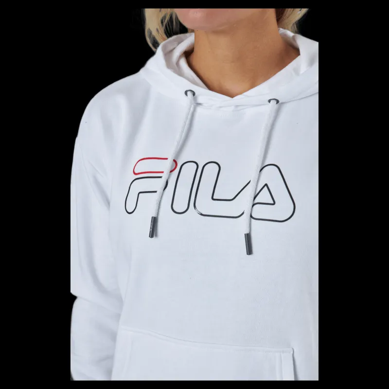 Fila Larkin Hoody Bright White Vit Sale