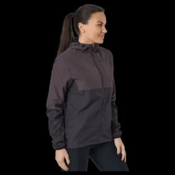 Outlet Endurance Lassie W Running Jacket With H Black Bean Svart