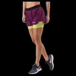 Newline 2-Lay Shorts Purple/Green Lila och Grön