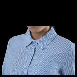 Only Lecey Ls Stripe Knot Dnm Shirt White Vit Clearance