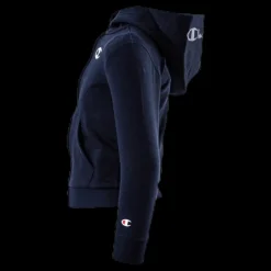 Champion Legacy Zip Hoodie Junior Blue Blå Best