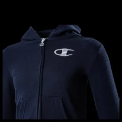 Champion Legacy Zip Hoodie Junior Blue Blå Best