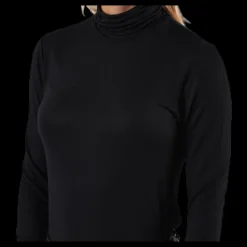 Only Lela Life L/S Rollneck Top Jrs Black Svart Discount