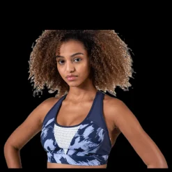 Reebok Les Mills Hero Racer Bra Blue/White Flerfärgad